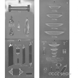 Elegant Swags and Drapes Mould Set