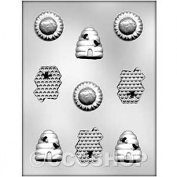 Beehive & Sunflower Chocolate Mould