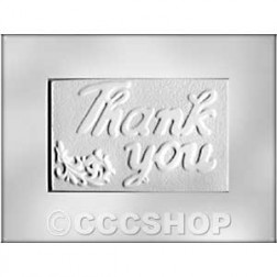 Thank You Card Chocolate Mould