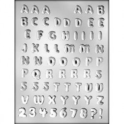 Small Alphabet Chocolate Mould 