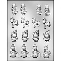 Santa Snowman Reindeer Chocolate Mould