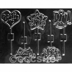 Girly Chocolate Lollipop Mould