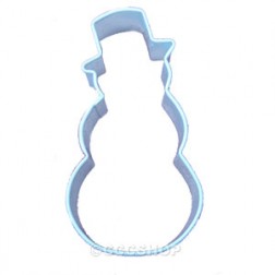 White Snowman with Hat Cookie Cutter