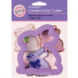 Bunny Sitting Comfort Grip Cookie Cutter