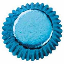 Blue Foil Petit Four Cake Cases