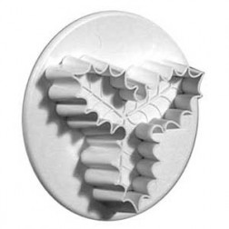 3 Leaf Holly Veined Plunger Cutter - Medium