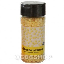 Yellow Sugar Pearls 4mm
