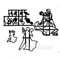 Dancing Figures Patchwork Cutter