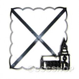 Place Name B with Church Design Patchwork Cutter