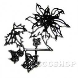 Poinsettia Ivy and Holly Patchwork Cutter