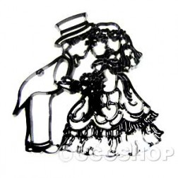 Patchwork Cutter Reverse Bride and Groom 