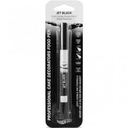 Jet Black Double Sided Food Pen