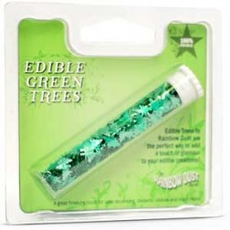 Green  Trees Edible Glitter