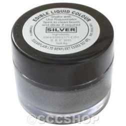 Sugarflair Silver Edible Liquid Colour