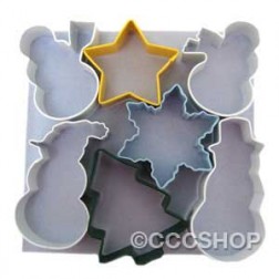 Snow Family Polyresin Cookie Cutter Set