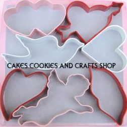 Valentine Poly Resin Cookie Cutter Set