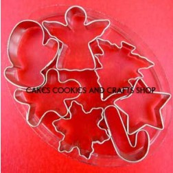 7 Mini Christmas Cookie Cutter Box Set