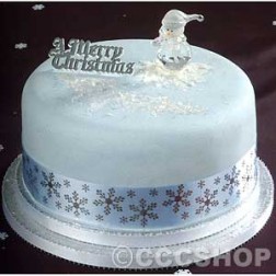 Blue Snowflake Ribbon