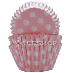 360 Pink Spotty Cupcake Cases Deep