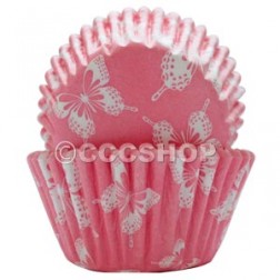 Blush Butterfly Cupcake Cases