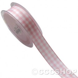 Pink Gingham Ribbon