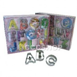 Large Deluxe Alphabet Cookie Cutter Set