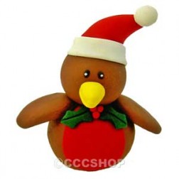 Robin Claydough Christmas Cake Decoration