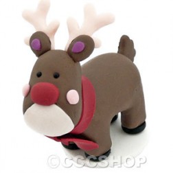 Reindeer Claydough Cake Decoration