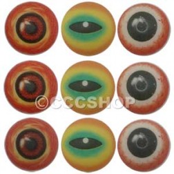 18 Spooky Eyes Chocolate Decorations
