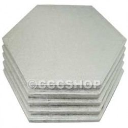 13 Inch Silver Hexagon Cake Drum
