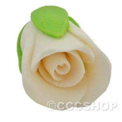Pack of 10 White Sugar Roses