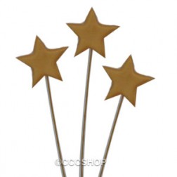 Gold Icing Stars On Wire