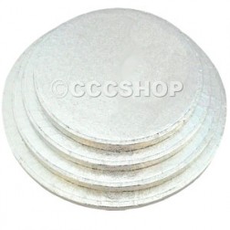 11" Round Silver Cake Drum