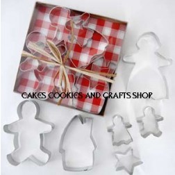 Gingerbread Family Boxed Set of Cookie Cutters