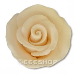 Handmade Cream Ivory Sugar Rose - Small