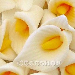 Calla Lily Sugar Flower Heads Small - 20 pcs
