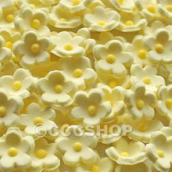 Mini Yellow Sugar Flowers