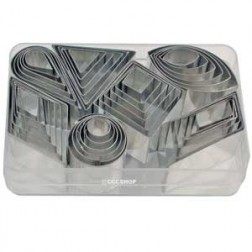 42 pc Mini Cutters Set Stainless Steel