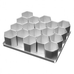 Silverwood 18 Multi Mini Hexagon Cake Pan