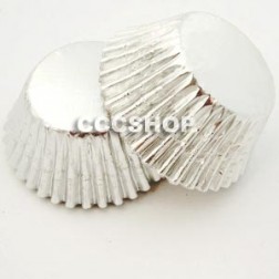 Silver Foil Mini Muffin Cake Cases