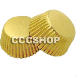 Gold Foil Mini Muffin Cake Cases