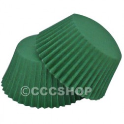 Green Cup Cake Cases - Tall