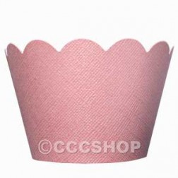 Shimmer Sweet Pink Cupcake Wrappers
