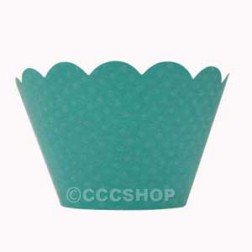 Dotty Pale Green Cupcake Wrappers