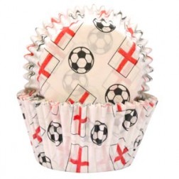 Bulk England Football Cupcake Cases