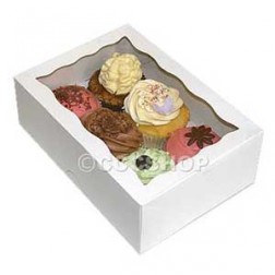 Window Cupcake Box - 6 Capacity