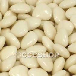 1KG Ivory Chocolate Hearts Dragees