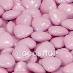 Pink Chocolate Hearts Dragees