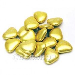 Gold Chocolate Hearts Dragees