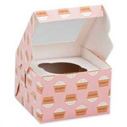 Pack of 2 Muffin Cupcake Box - Single Capacity